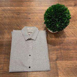 Express Men's Fitted Button Down Shirt - Small